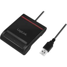 Smart card reader LogiLink SmartCard-læser USB 2.0 sort