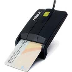 Lettori di Schede di Memoria Nilox NXLD001 Lettore di Smart Card Interfaccia USB 2.0 Nero