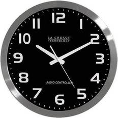 LA CROSSE TECHNOLOGY Technology(R) WT-3161WH 16' Brushed-Metal Atomic Wall Wall Clock