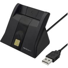 Qoltec 50643 SMART-kortläsare USB 2.0 svart