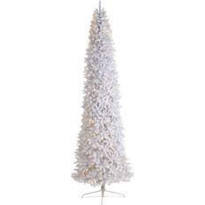 Nearly Natural Slim Artificial with 1100 Warm Led Lights and 3235 Bendable Branches, 12' Christmas Tree