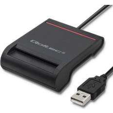 Smartkortläsare Qoltec 50642 SMART-kortläsare USB 2.0 svart