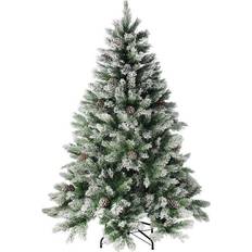 Multicolored Decorative Items Northlight Medium Flocked Angel Pine Artificial 6 ft False Christmas Tree