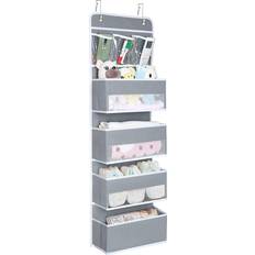 Gray Wall Storage Univivi Door Hanging Organizer Nursery Closet Cabinet Baby Storage