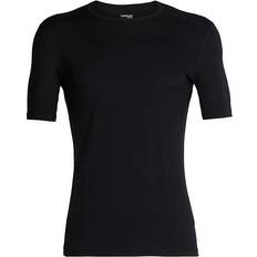 Icebreaker Men Base Layers Icebreaker Merino 200 Oasis Short Sleeve Crewe Thermal Top Men - Black