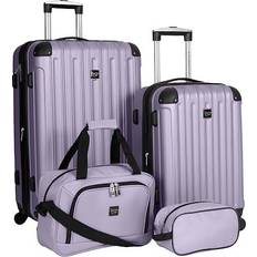 Orange Suitcase Sets Travelers Club Midtown - Set of 4