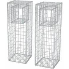 vidaXL Gabion Basket Planters 2pcs 50cm