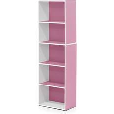 Multicolored Book Shelves Furinno 5-Tier Book Shelf 52"