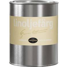 Gul - Utomhusfärger Målarfärg Ottosson Linoljefärg Träfärg Light Yellow 1L