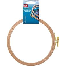 Stickringe Prym Buche Holz Stickerei Rahmen mit Messing Schrauben 0.8 x 16 cm Beige
