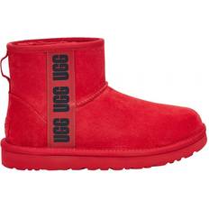 UGG Classic Mini Side Logo - Samba Red/Black