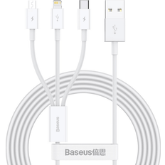 USB A-USB Micro-A - USB-Kabel Baseus Superior USB A-USB B Micro/USB C/Lightning 1.5m