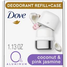 Dove aluminum free deodorant Dove Aluminum Coconut & Pink Jasmine Refillable Deo Starter Kit