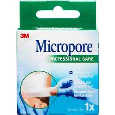 3m micropore kirurgisk tape hvid 3M Micropore Professional Care 2.5cmx10m