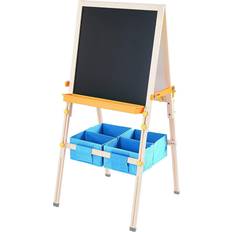 Teamson Kids Two Sided Easel with Storage Basket