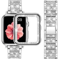 Apple watch screen protector Metal Band for Apple Watch 38mm with Case + 2 Screen Protector