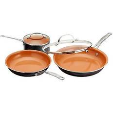 Gotham Steel Aluminum Ti-Ceramic Nonstick Set med lock 5 delar