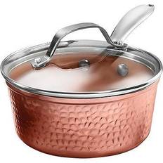 Copper Other Sauce Pans Gotham Steel Hammered with lid 0.62 gal 8.75 "