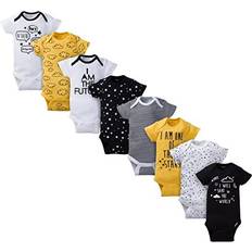 Children's Clothing Gerber Short Sleeve Onesies Bodysuits 8-pack - Star