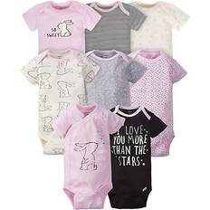 Gerber Short Sleeve Onesies Bodysuits 8-pack - Bunny