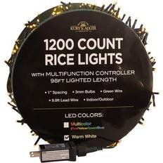 Kurt Adler 1200-Light LED Rice Light Set String Light