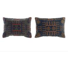 Orange Cushion Covers Dkd Home Decor Arabic Geometric Cushion Cover Blue, Orange (50x35cm)