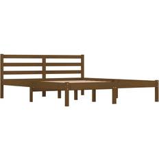 vidaXL Solid Pine 21cm Sängram 150x200cm