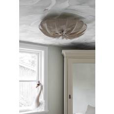 Linen Ceiling Lamps Watt & Veke Anna Linen Ceiling Flush Light 60cm