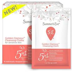 Paraben-Free Intimate Wipes Summer's Eve Golden Glamour Daily Refreshing Individual Cloths 16-pack