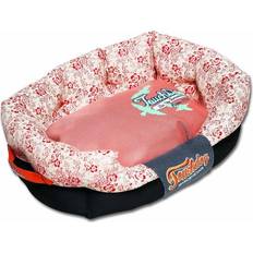 Touchdog Red and Pink and White Bed Large