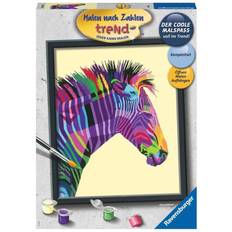 Ravensburger Painting by Numbers Colourful Zebra