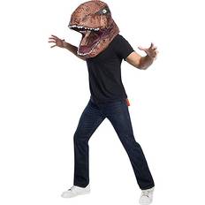 Animals Head Masks Rubies Jurassic World Adult T Rex Adult Inflatable Air Head Mask Costume