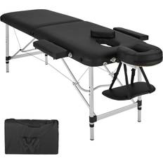 tectake Massagebriks i Aluminium med 2 zoner - Sort