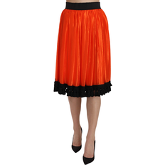 Nylon Skjørt Dolce & Gabbana High Waist Knee Length Skirt