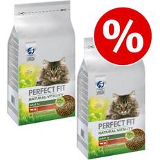 Perfect Fit Natural Vitality Adult 1+ Manzo & Pollo Crocchette Per Gatti - Set Ö 2 x 6 kg