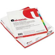 Innovera Universal 20840 Insertable Index Multicolor Tabs Eight-Tab Letter Buff 24 Sets per Box