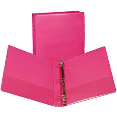 Clipboards & Display Stands Samsill Fashion Standard 1" 3-Ring View Binders, Pink, 2/Pack (U86376) Pink