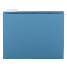 Office Supplies Hanging File Folders, 1/5 Tab, 11 Point Stock, Letter, Teal, 25/Box