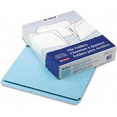 Blue Magazine Files Oxford Pendaflex 9200 Pressboard Expanding File Folders- Straight Cut- Top Tab- Letter- Blue- 25/Box