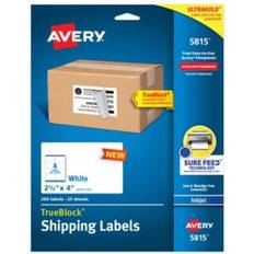 Labels Avery Printable Blank Shipping Labels, 2.5' x 4' White, 200 Labels, Inkjet Printer, Permanent Adhesive (5815)