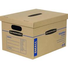 Bankers BoxÂ Stor/File 4.125" x 9.25" Moving Box, White/Blue, 20/Carton (FEL7714210) White