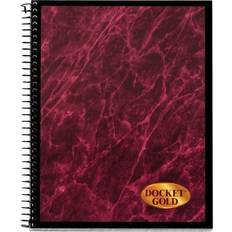 Red Whiteboards Docket Gold Planner, 8 1/2 x 6 3/4, Blac