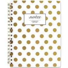 Cambridge Gold Dots Hardcover Notebook, 9 1/2 x 7, 80 Sheets