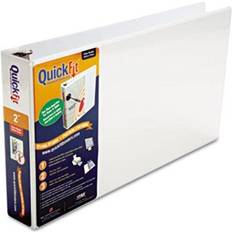 Office Supplies QuickFitï¿½ 3-Ring Binder, Spreadsheet, 2" Locking Angle D-Rings, White