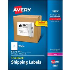 Label Makers & Labeling Tapes Avery Shipping Labels TrueBlock Technology Permanent Adhesive 8-1/2"x11" 100pcs