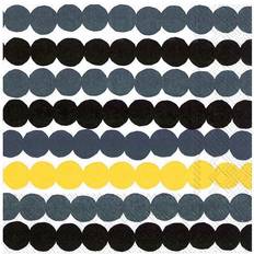 Gris Servilletas de papel Marimekko Servilleta Räsymatto 33x33 cm, set de 20 amarillo