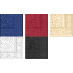 Papstar 50 Napkins Royal Collection 1/4 Fold 40 X 40 Black Ornaments