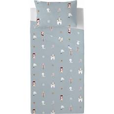 Grey Sheets Kid's Room Haciendo El Indio Top Sheet Dama Nieves 63x106.3"