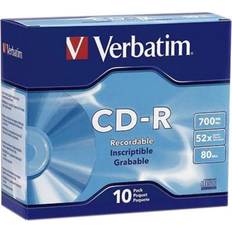 Uncategorized Verbatim CD-R 80 min 52x 700mb In Case 10pk