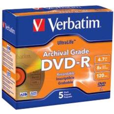 Optical Storage Verbatim DVD-R 4.7GB 8X 5-Pack Jewel